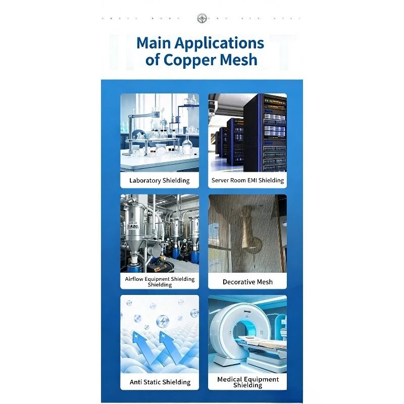 Pure Copper Wire Cloth Phosphor Bronze Screen EMI Shielding Anti Static Ground Anti Radiation Signal Filter 2-400 Mesh