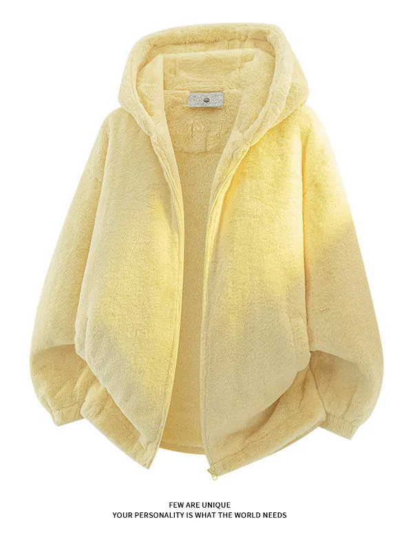 

Утепленная хлопковая куртка для мужчин, зимняя теплая шапка, пальто из искусственного меха кролика, защита от холода, молодежная модель на молнии, с длинными рукавами