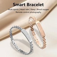 Smart Chain Bracelet For Women Bluetooth Connected APP Multi Sports Heart Rate Blood Oxygen Sleep Monitor Ladies Smart Bracelet