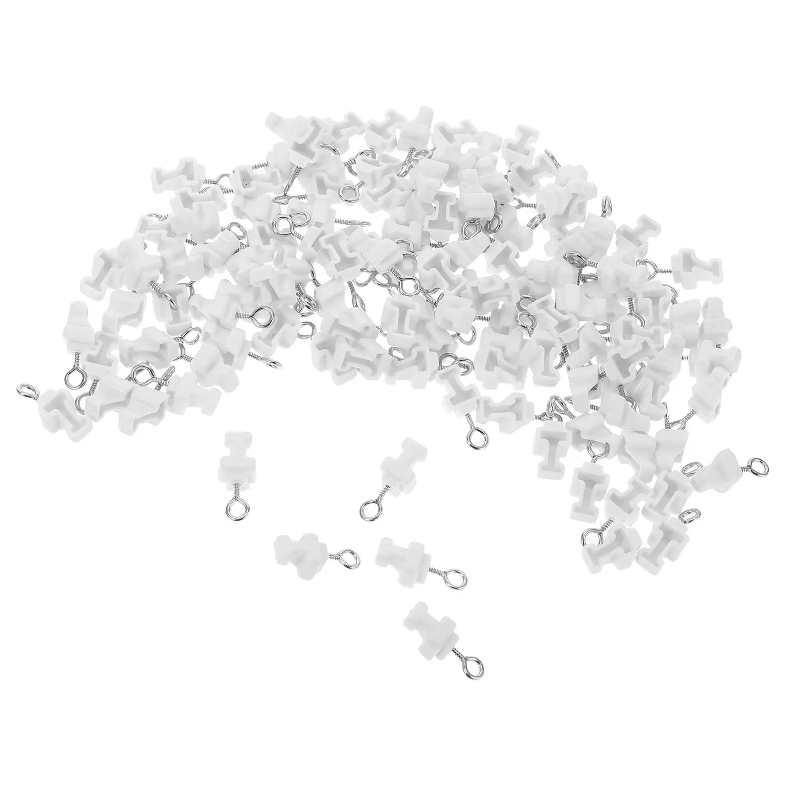 120Pcs Curtain Track End Plug Plastic Rail End Cap Hidden Design Flexible Fit for Curved Straight Siding Ceiling Wall Mount