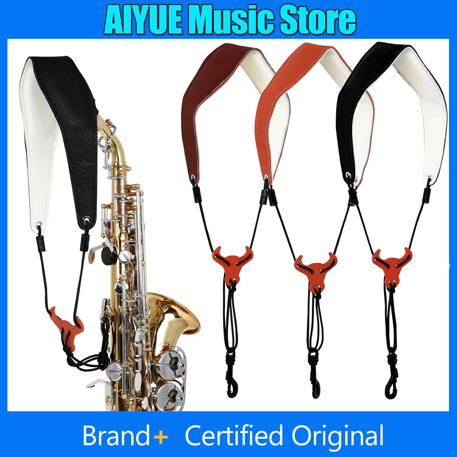 

Ремень для саксофона SLADE: универсальный ремень для сопрано, альт и тенор саксофонов, из натуральной кожи, аксессуар для деревянных духовых инструментов.