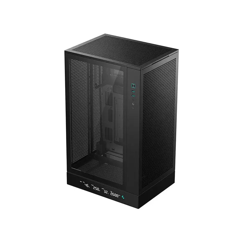 CH160 Small Case ITX Side Through-mesh Handle Case Long Graphics Card ATX Power Supply Type-C