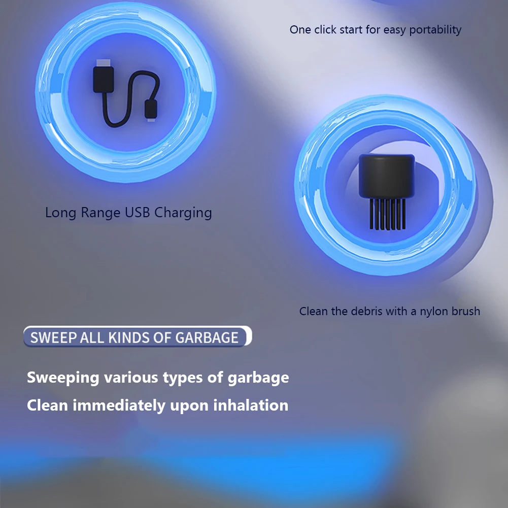 

Пылесос для стола и рабочего места, USB-перезаряжаемый, ручной, с отсоединяемой насадкой, для уборки шерсти животных и крошек, в форме карандаша