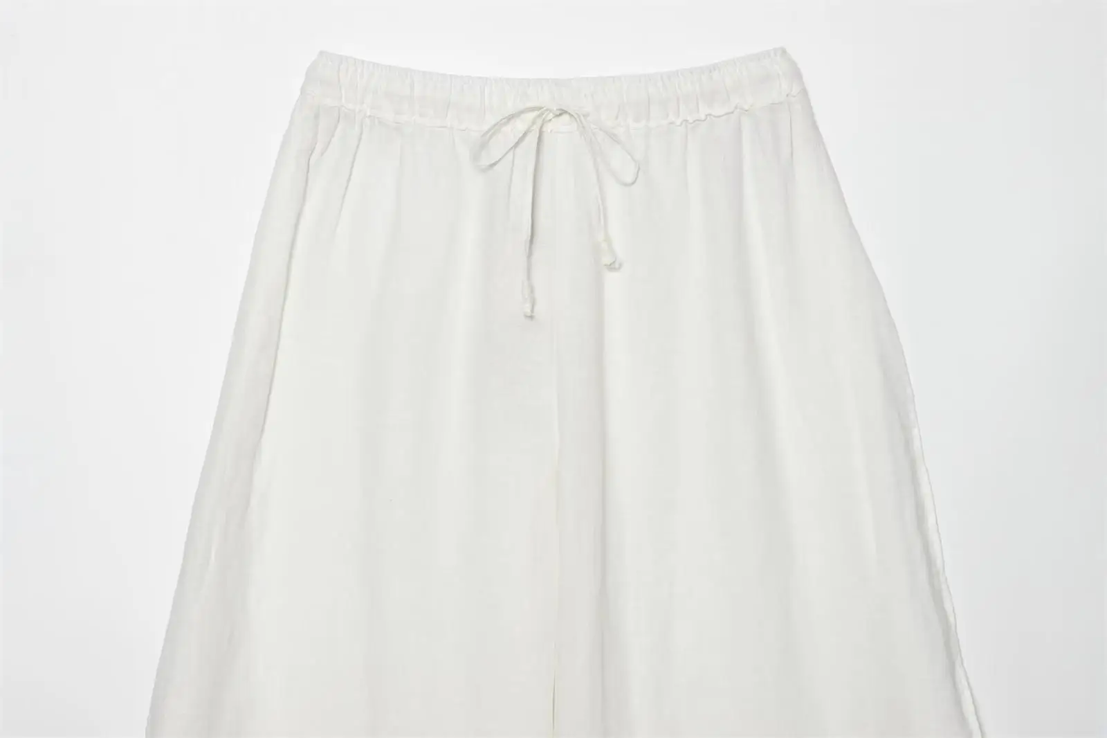 TFMLN 2026 Damen-Split-Lange Hose Sommer Neu Elastischer Bund Schnürung Dekorative Loose-Fit-Hose Lässige Mode Vielseitig – Detail 12