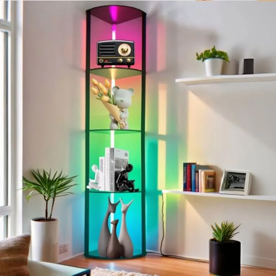 5 Tiers LED Corner Shelf 65