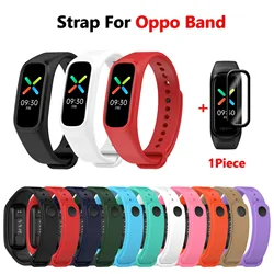 Substituição Watch Strap para OPPO Band, OPPO Band, Fitness Tracker, silicone macio, pulseira esportiva