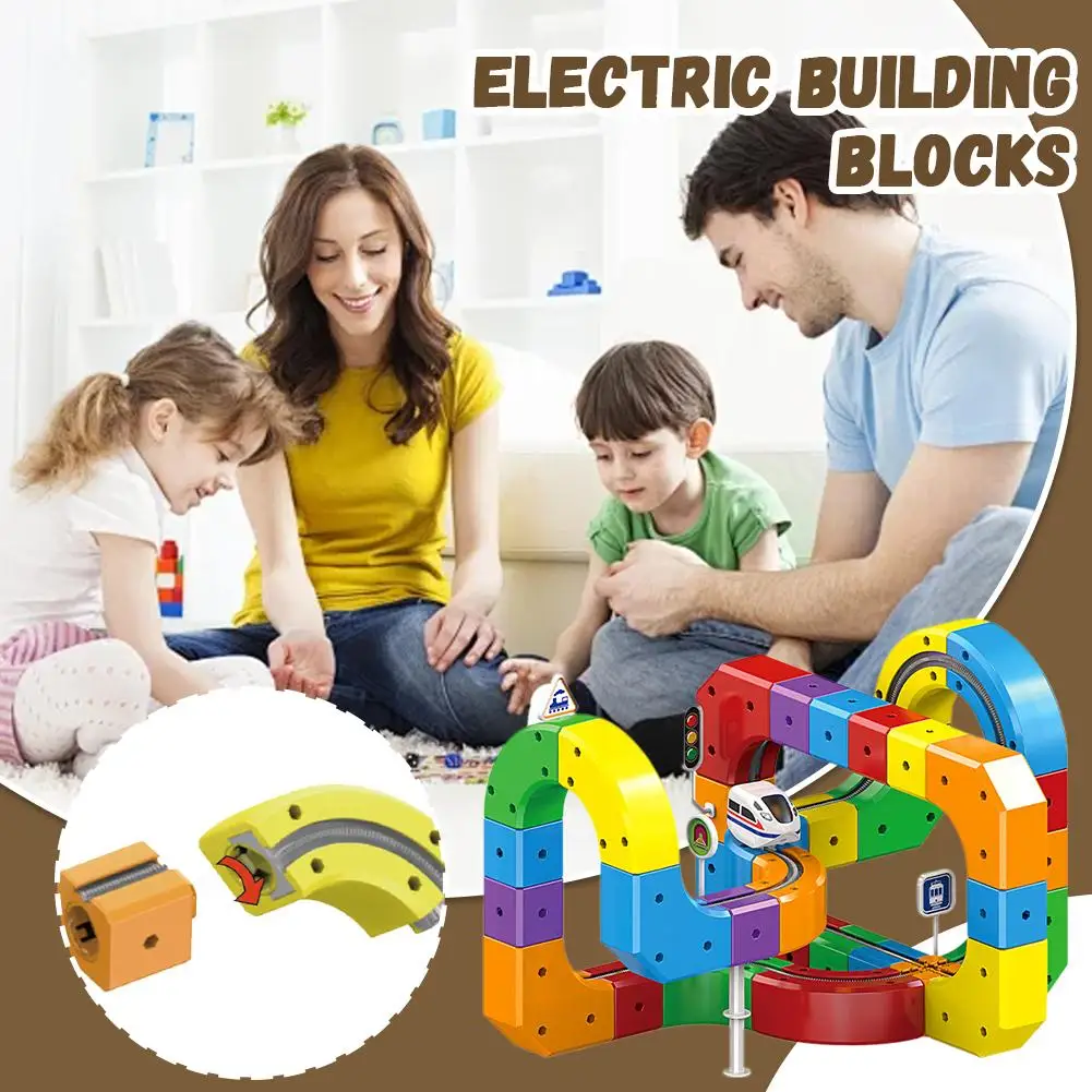 Anti-Gravity Train High Speed Rail Electric Magnetic Splicing Track Set DIY Block Children's  Assembled Building Block Track