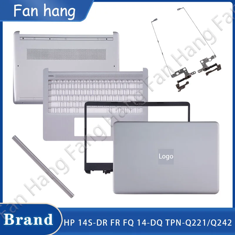 

New Case For HP 14-DQ 14-DR 14S-DR 14S-FR 14S-FQ TPN-Q221 Q242 LCD Back Cover Front Bezel Hinges Palmrest Top Bottom Housing