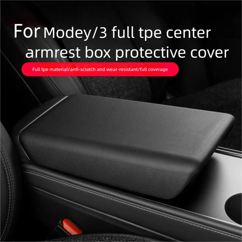 

Для TSL Model Y/3/YL автомобильный подлокотник для центральной консоли, защитный аксессуар из ТПЭ - прочный защитный чехол для автомобильной консоли