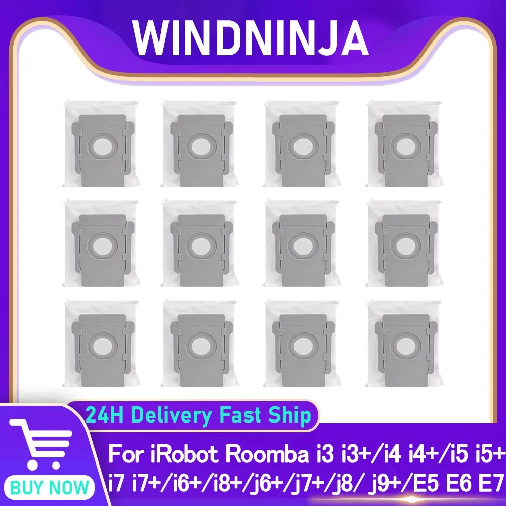 Dust Bags for IRobot Roomba I3 I4 I5 I7 E5 E6 E7 S9 Series Robot Vacuum Cleaner Accessories Replacement Garbage Bags Spare Parts