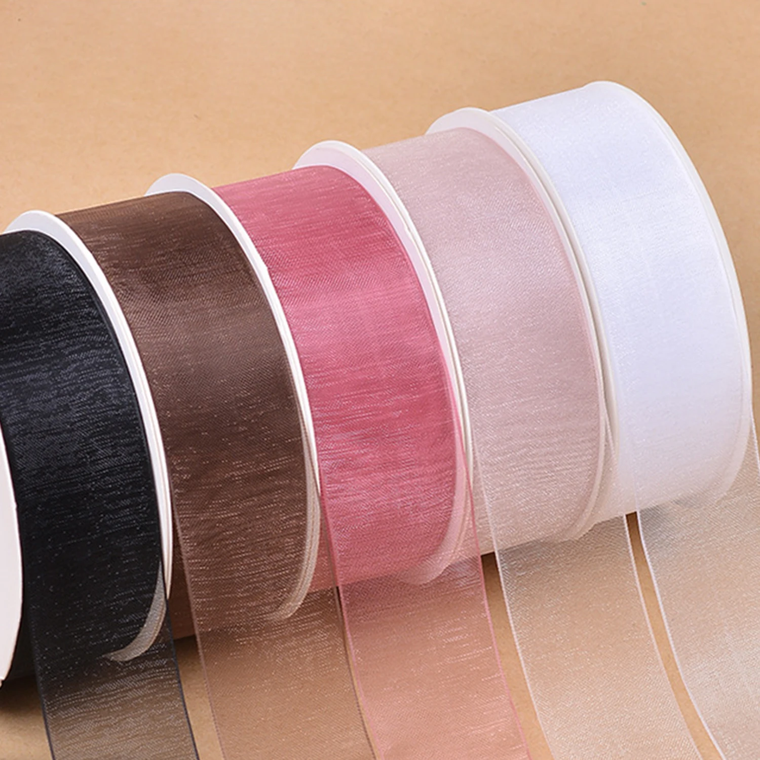 5 Yards Sheer Chiffon Ribbon Suitable for Gift Wrapping, Wedding Decor, Home Decor, Girl Hair Accessories Handmade DIY