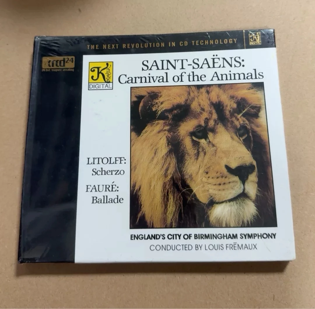 

Classic Saint Saens Henry Litolff Music CD Carnival Of The Animals Album Music Record Cosplay Walkman Car Soundtracks Box Gift