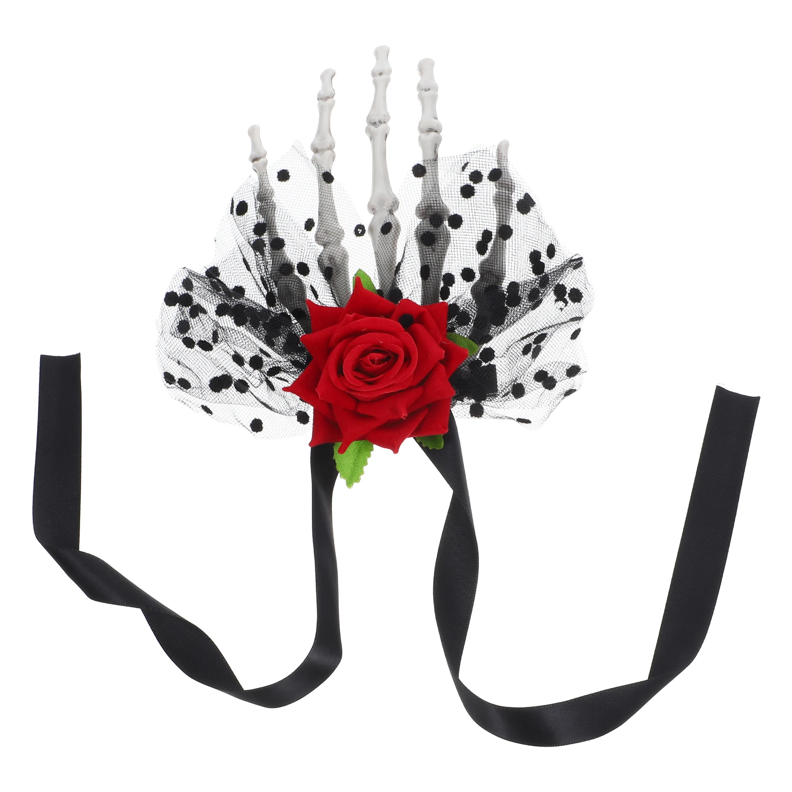 

Rose Hand Hair Clips Halloween Witch Flower Costume Accessories For Girls Lightweight Party Carnival Headpiece
