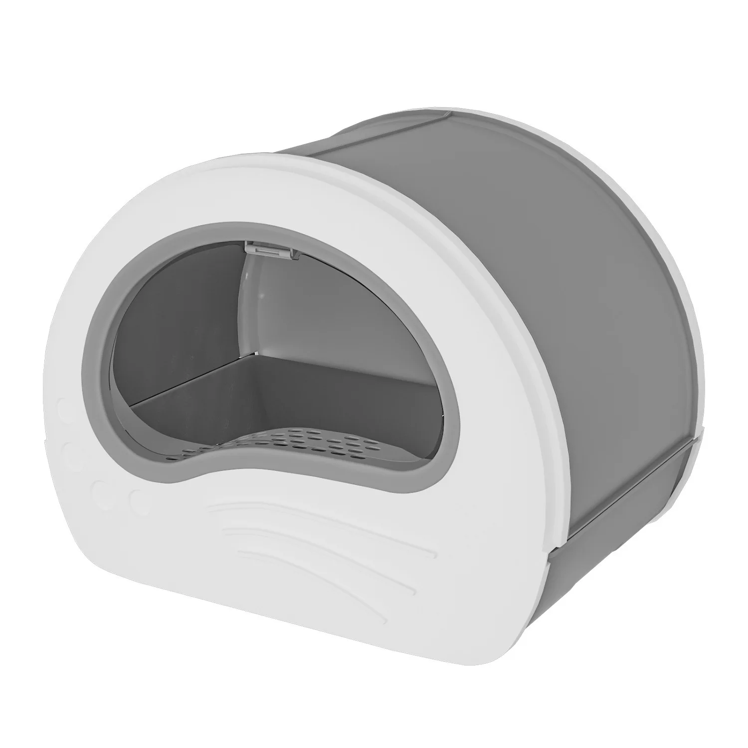 Caja de arena para gatos en forma de bola anti-salpicaduras y olores - imagen 4