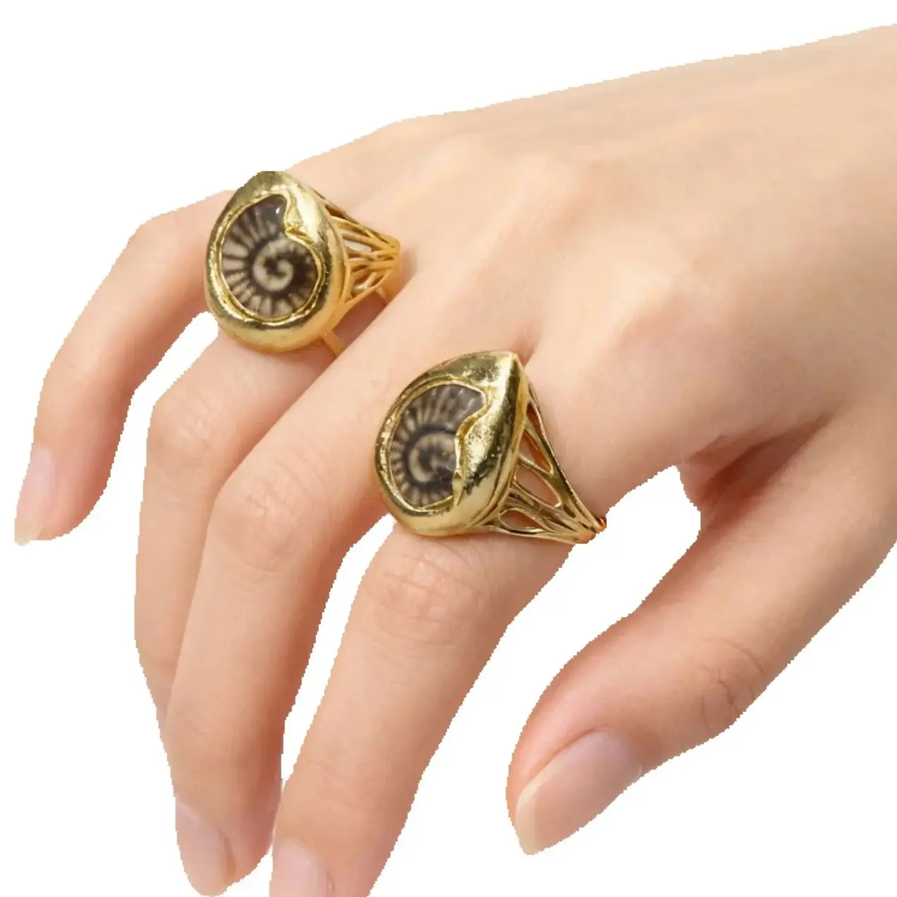 WT-MPR152 Wholesale Fine Ceramic Big Charms With 18K Gold Plated Opeaning Ring For Unisex Party Accessory