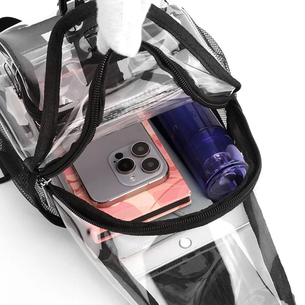 Casual Multicolor Chest Bag Dual-use Multi-functional Crossbody Bag Transparent PVC Shoulder Strap School Bag Travel Use 4