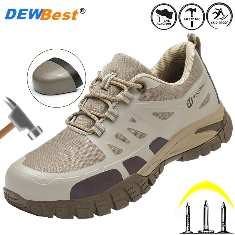 

Men's work shoes, wear-resistant and insulated shoes, safety protection, anti smashing, anti slip and anti piercing, women's