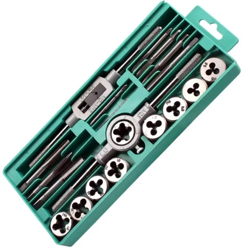 Set di utensili per maschi e matrici per realizzare filettature con utilizzo dell'hardware