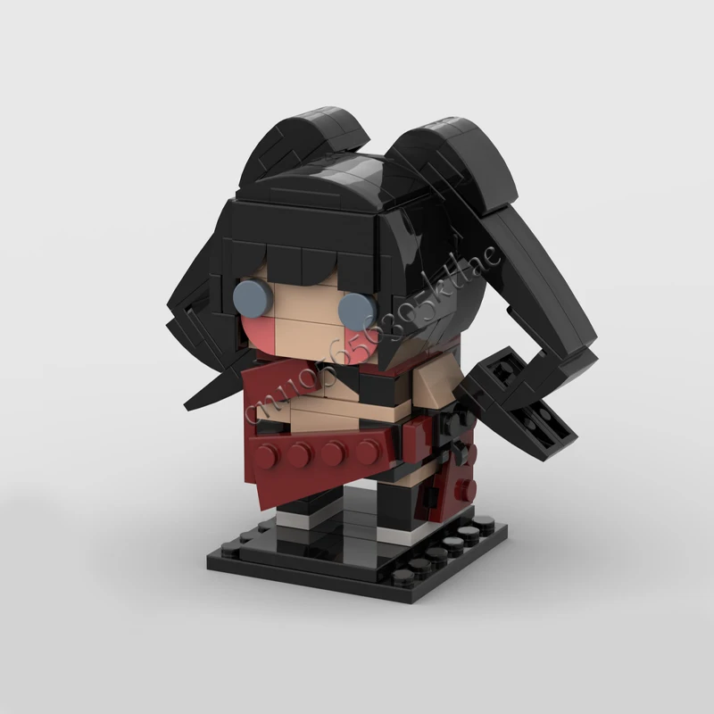 159 PCS MOC Figure di musica virtuale Serie Modelli con testa di mattoni Set Mattoni creativi fai da te Assemblaggio Giocattolo Collezione di regali per bambini Display