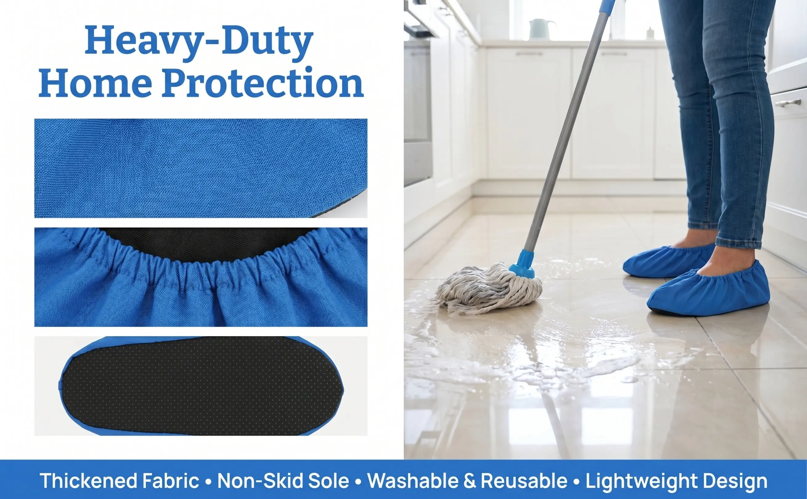 3 Pairs Waterproof Shoes Covers Disposable Washable Overshoe Boot Accessories Overshoes Dust for Sneaker Protector Reusable