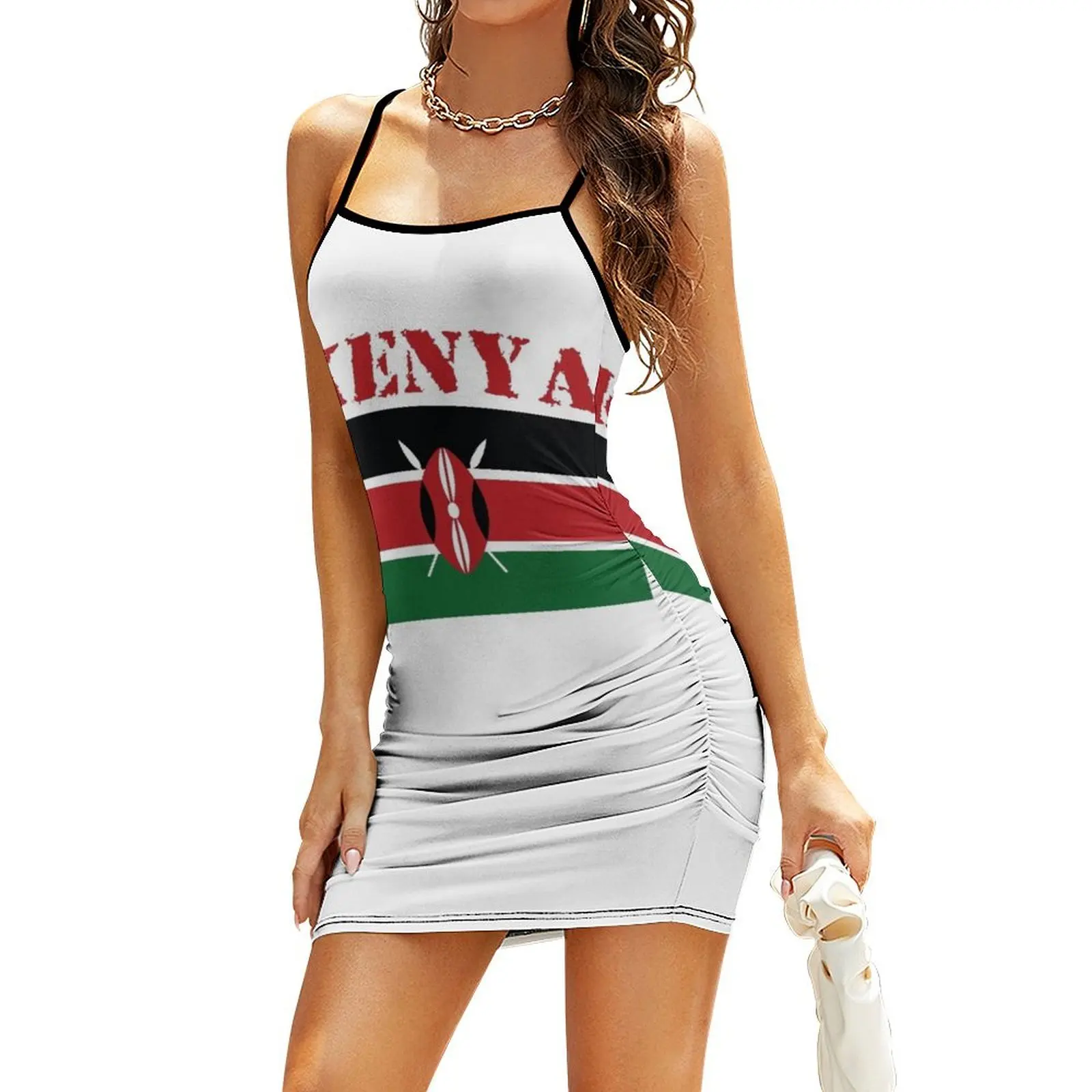 

Kenya Sling Dress luxury dress women's clothing korea stylish
