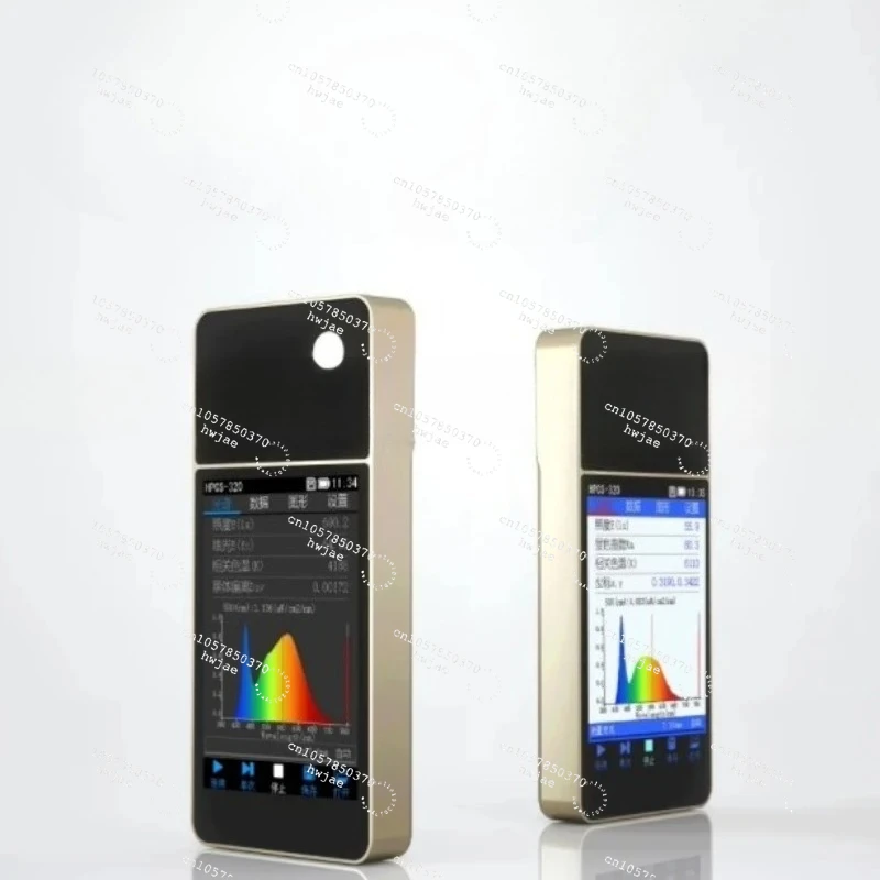 HPCS320 Spectral Illuminometer Color Temperature Meter Lamp Illumination Detection Wavelength Indication Test