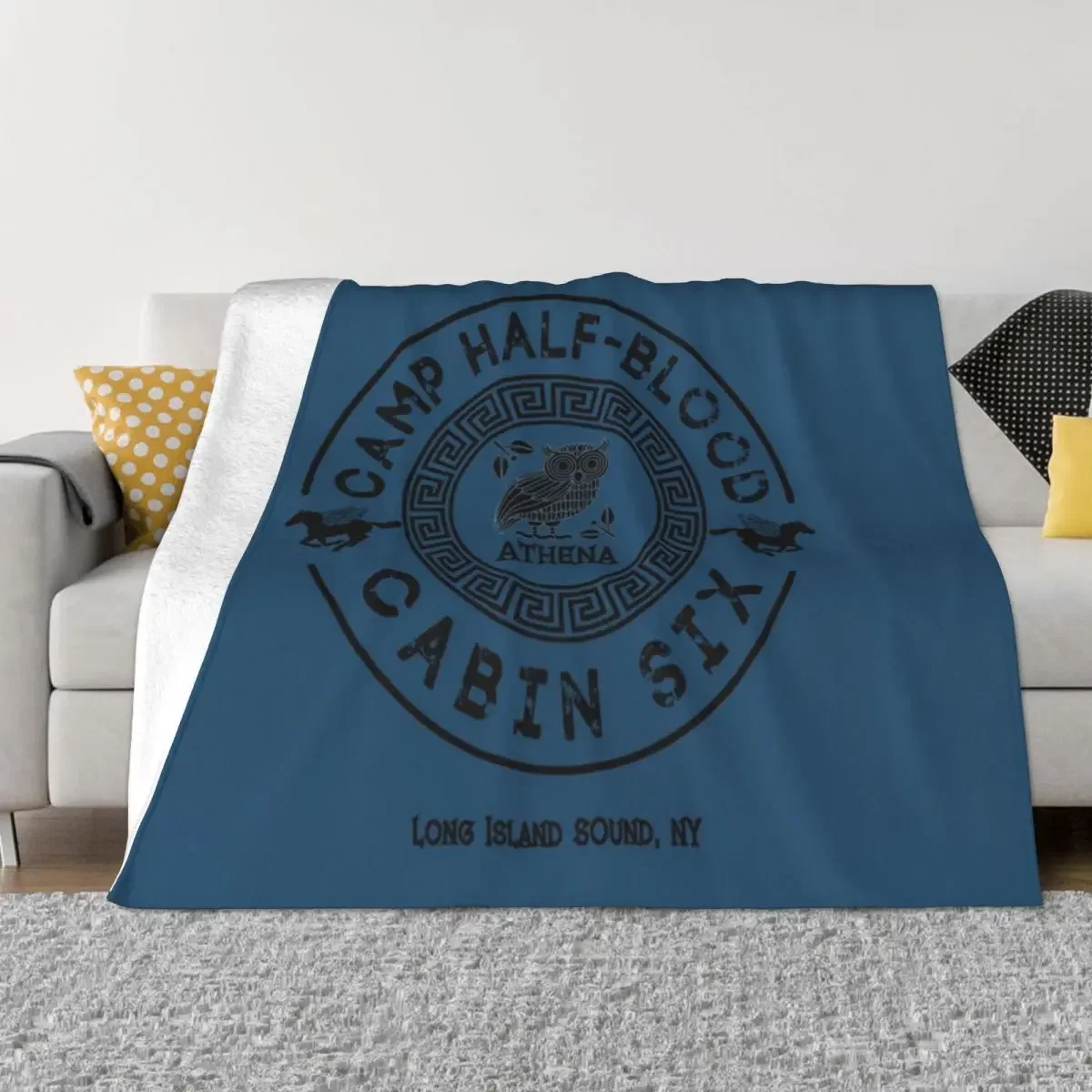 

Cabin Six - Athena - Percy Jackson - Camp Half-Blood Throw Blanket Decorative Throw Hairys Blankets