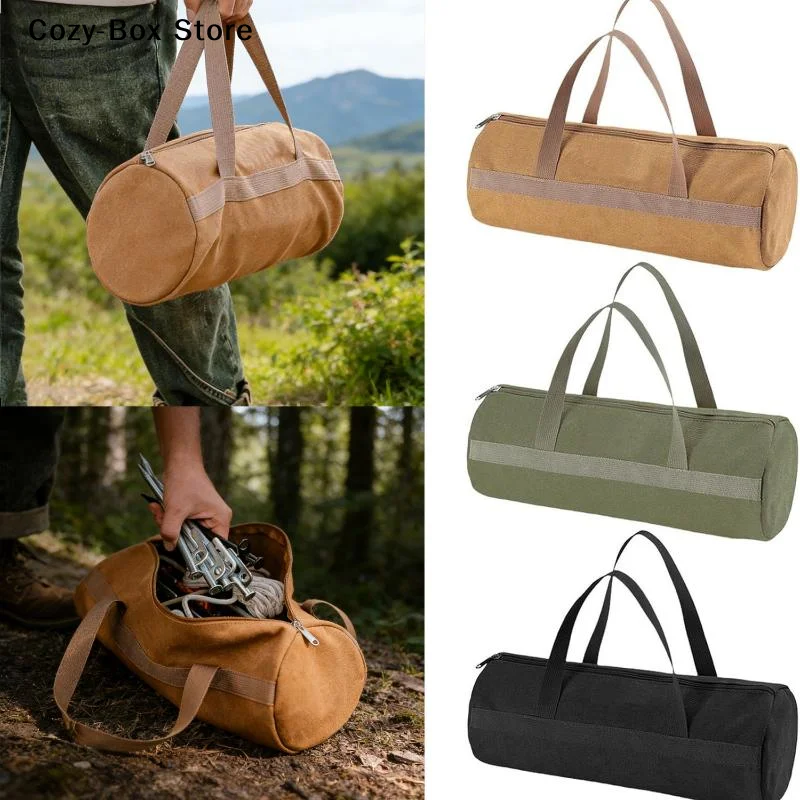 [ZY]Thickened Cowhide Electrician Woodworking Bag Strong Wear-resistant Tool Kit Auto Repair Handbag Multifunctional Storage Bag