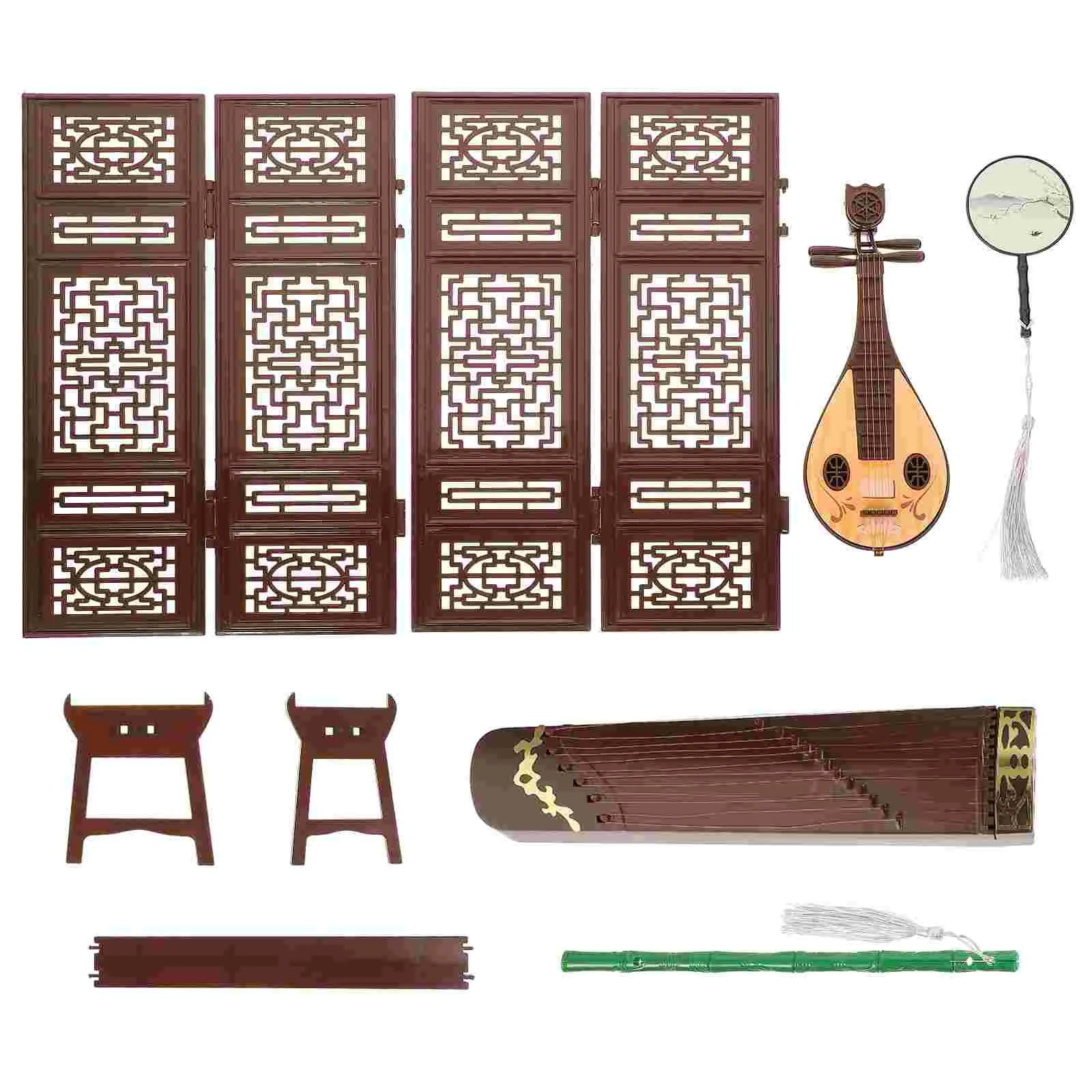 

House Decoration Miniature Instrument Toy Musical Plastic Model Vintage Home