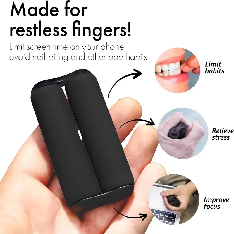 Premium Aluminum Alloy Stress Relief Roller | Portable Hand Massager Finger Relaxation Fidget Toy for Office Home Travel Gifts