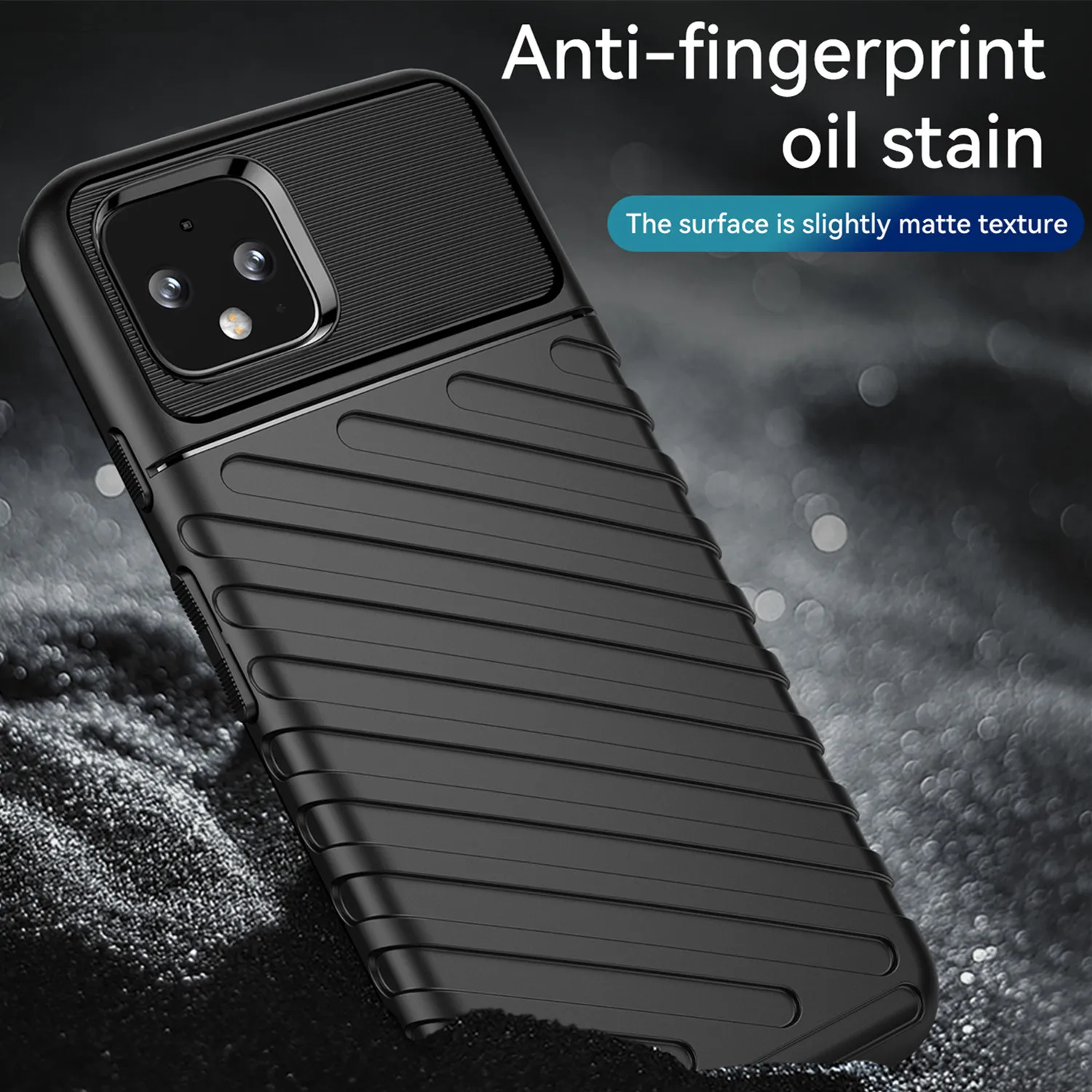 For Google Pixel 4 Shockproof Thunder Case Fashion Silicone Back Cover for pixel4 Anti-Scratch Matte Phone Cases