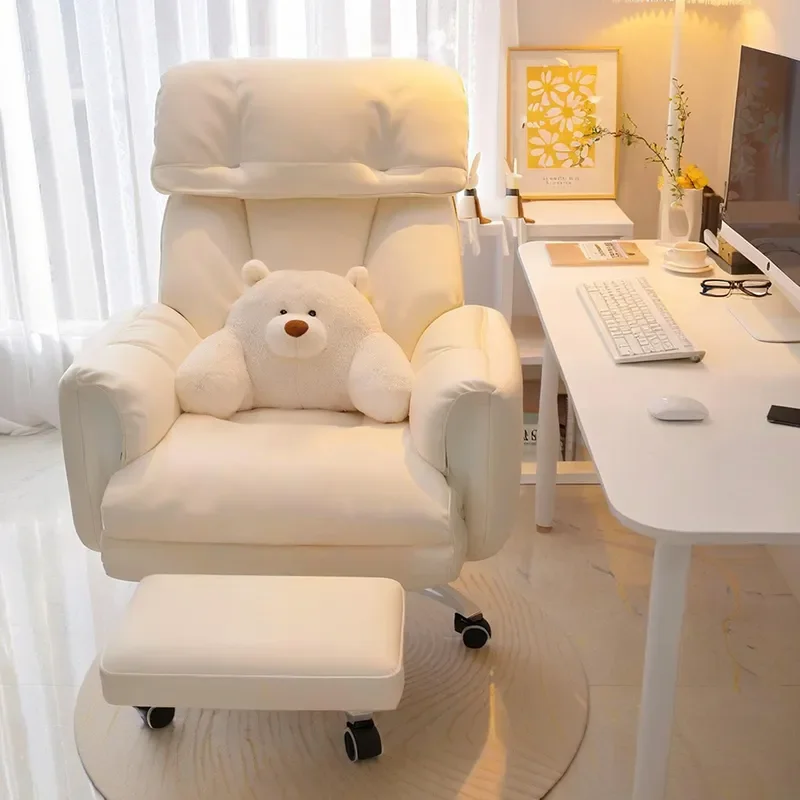 for Lazy Computer Chair Home Comfortable Reclining Office Seat Girls Bedroom Dormitory Sofa Chair Back E-sports Chair