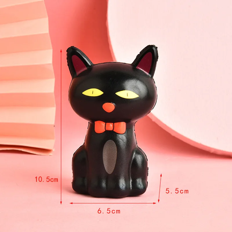 Squishy Halloween Slow Rising Squeeze Squishies Toy Pumpkin Decompression Toy Black Cat Monster Ghost Stress Relief Toy