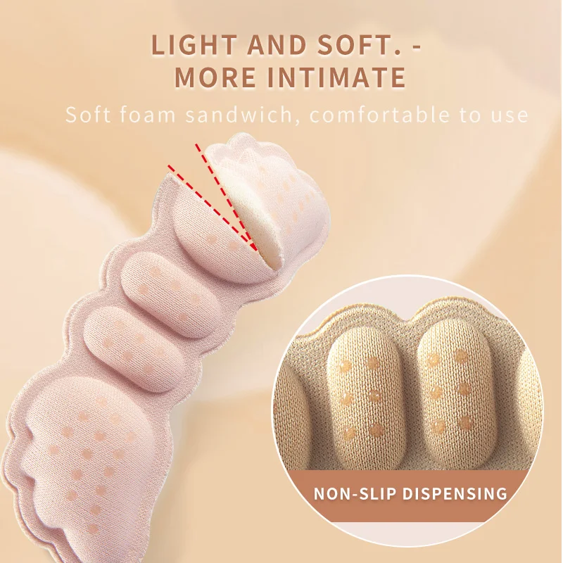 1 par de plantillas de tacón alto mariposa tamaño ajustable revestimiento del talón empuñaduras Protector pegatina almohadilla del talón cuidado de los pies Anti mantener al pecho almohadillas del talón