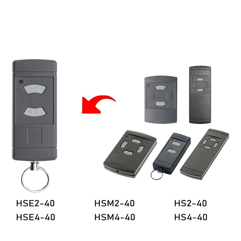 2-Pack Garage Door Manual Transmitter For Hormann HSE2-40, HS4-40, HSM4-40, 40.685 Mhz Garage Remote Compatible