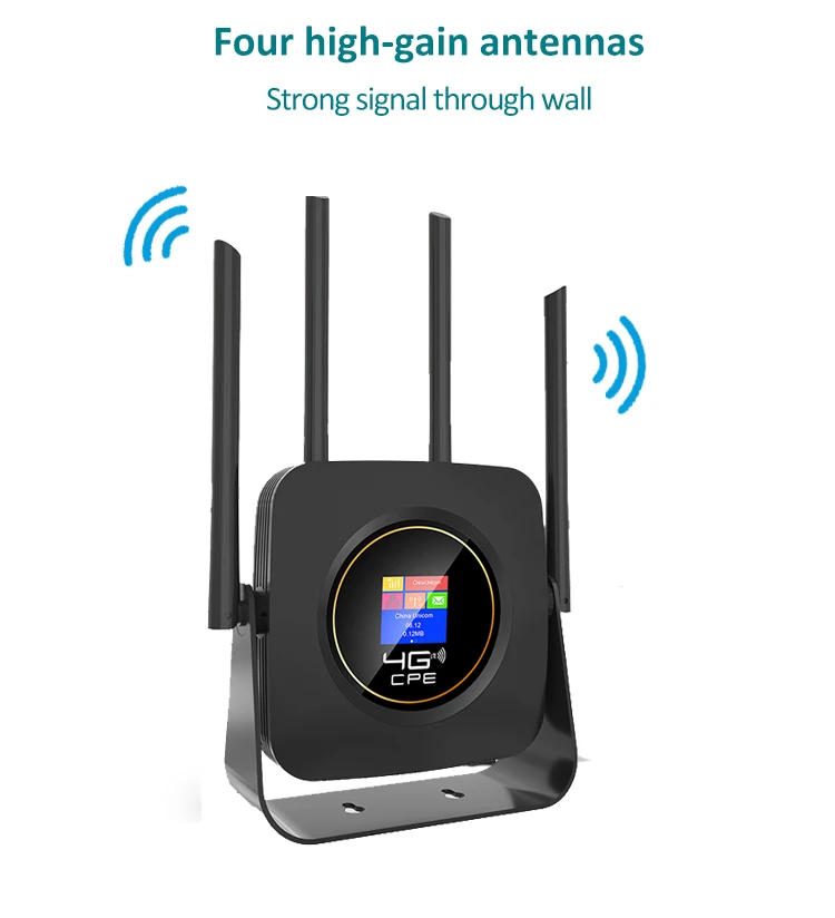 KuWFi 4G Router bezprzewodowy 300mbps Router wi-fi LTE 3G/4G karta SIM Hotspot WiFi Modem Router wbudowanej baterii 3000mAh