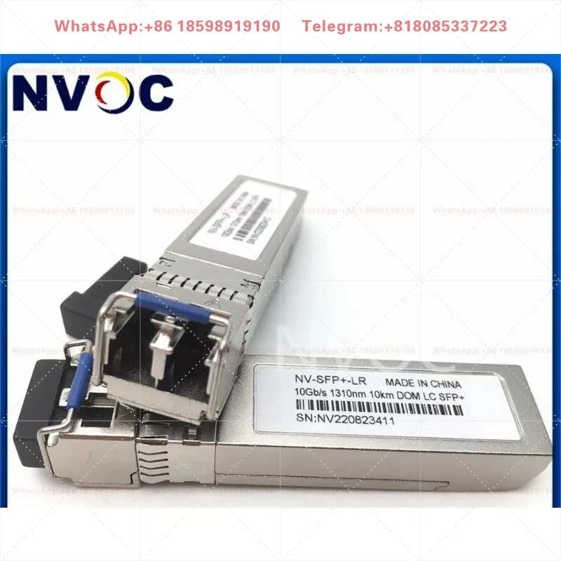 2Pcs 10G Duplex 1310nm 10KM LR Module,Finisar FTLX1471D3BCL 10GBASE-LR Dual SFP+ SM Optica Fiber Transceiver