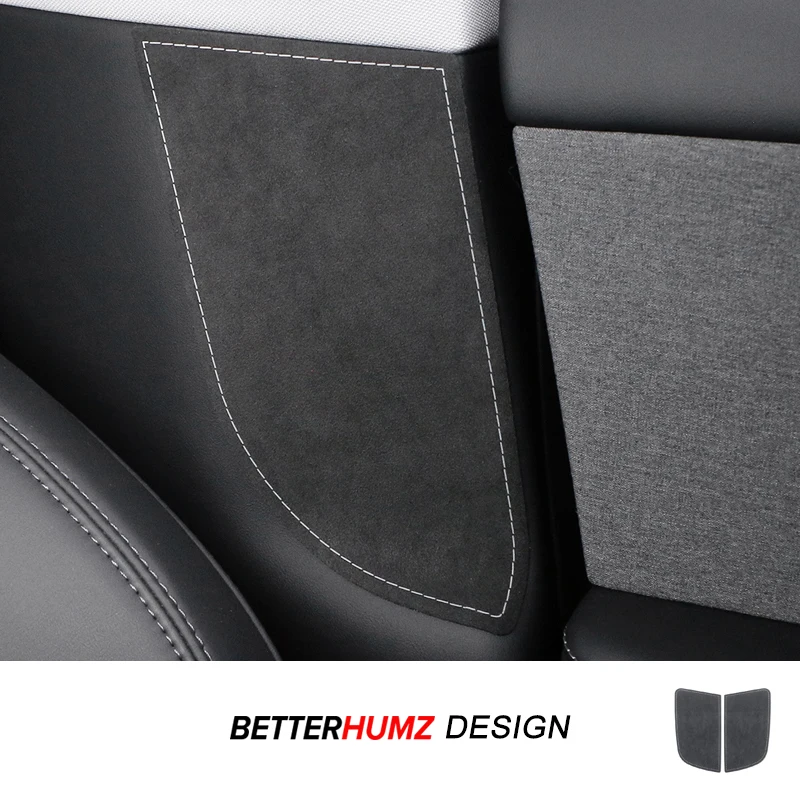 Für Tesla Model Y Juniper Model 3, Highland, hergestellt aus Alcantara, Auto-Innenraum, Mittelsäule, Antikollisions-Zieraufkleber, Zubehör