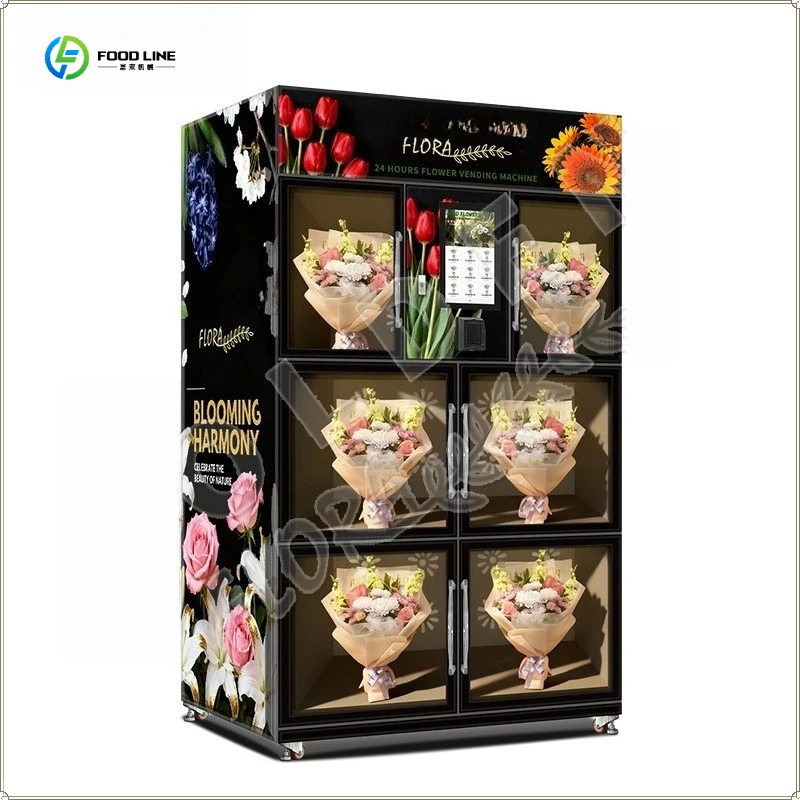 Factory 24-Hours Locker Flower Bouquet Vending Machine FL Customized Flower Bouquet Vending Machine