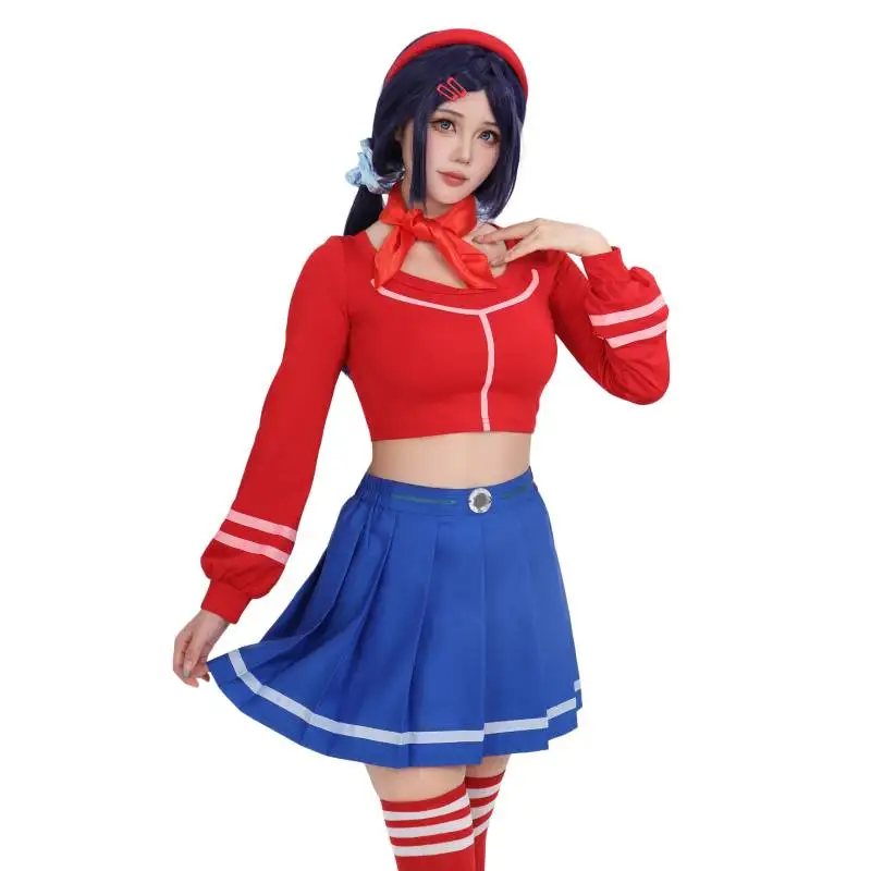 

DAZCOS IN STOCK Game MiSide Crazy Mita Cosplay Costume Full Set Role Play Mita Cosplay Outfit for Adult Women Halloween Costume