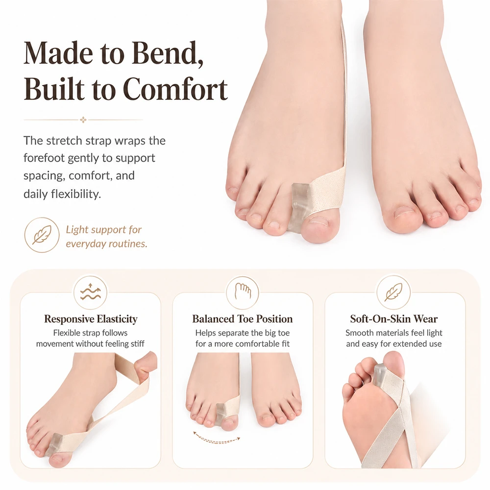 One Side Hallux Valgus Correct - огляд і ціна Toe Separator Silicon