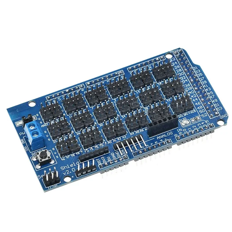 For Arduino MEGA Sensor Shield V1.0 V2.0 Dedicated Expansion Development Board MEGA 2560 Sup IIC Bluetooth SD Robot Parts DIY