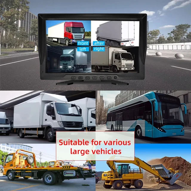 【Hot Selling】Hot Selling 10.1 Inch Wireless Rear   ADAS Split Screen Reverse   System Front/Rear View Backup   4-