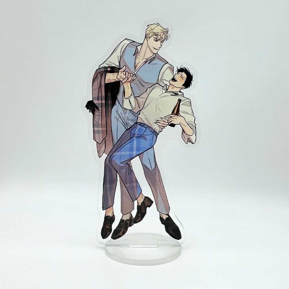 Anime Manwha Acrylic Stand Rose and Champagne Leewoon Figure Display Korean BL Manga Goods Collection Desk Decoration Gift