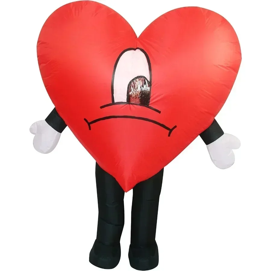 

Adult Red Love Heart Inflatable Costumes Valentine's Day Gift Funny Costumes for Man Holiday Outfit Playwear Cosplay Fancy Dress