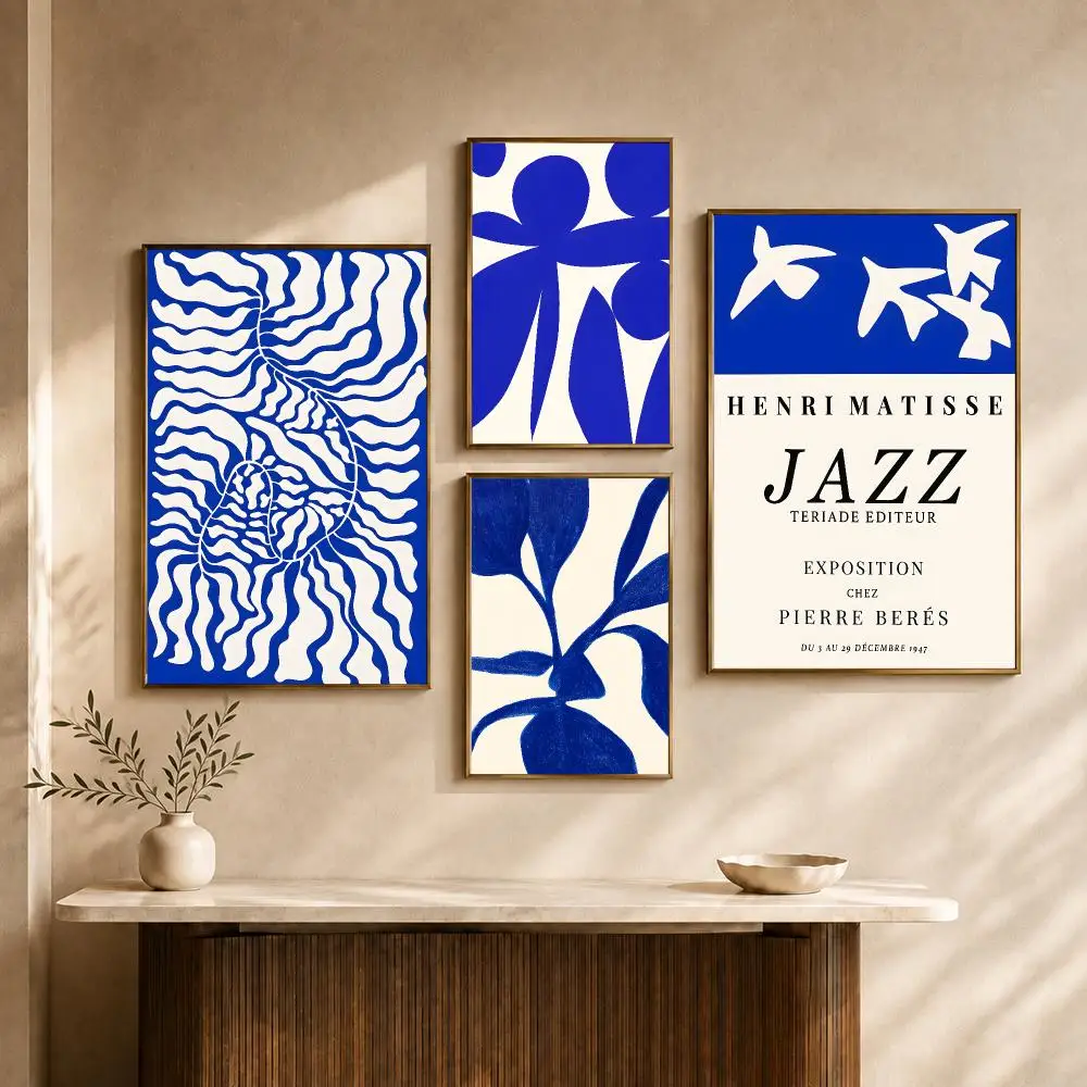 Color International Klein Blue Art Poster HD Wall Decor Apartment Dorm Office Cafe Bedroom Home Gift