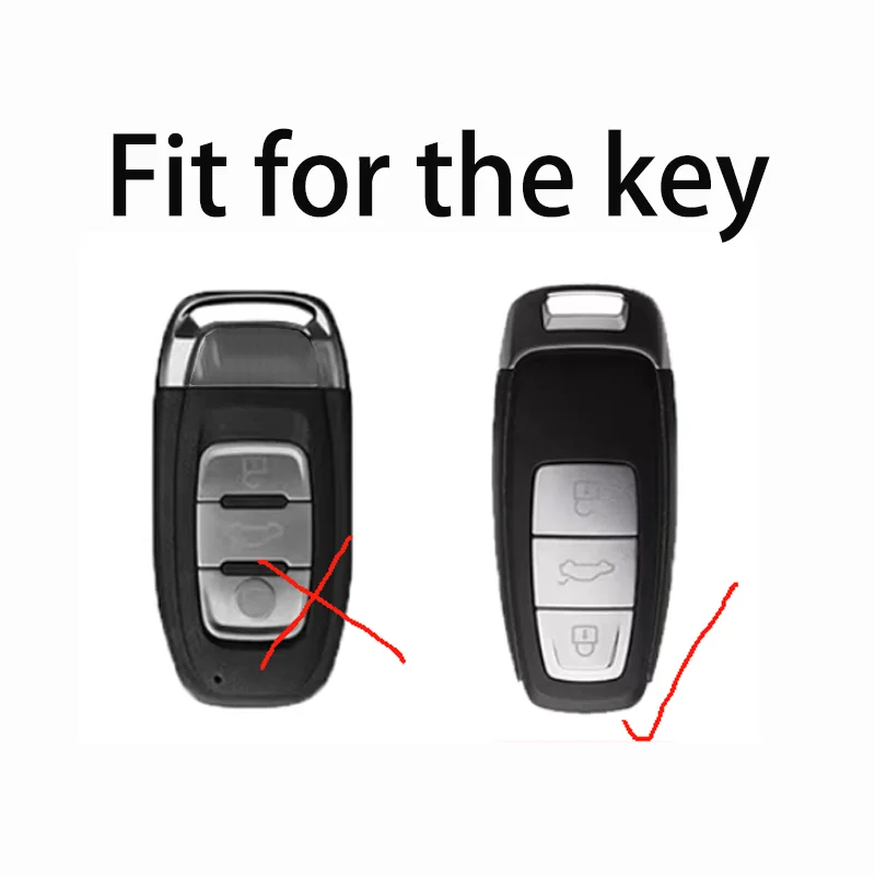 Crystal TPU Key Case for Audi A3 A4 B9 A6 C8 A7 S7 4K A8 D5 S8 Q7 Q8 SQ8 E-tron 2018 2019 2020 2021 2022 2023 Key Cover Fob Bag