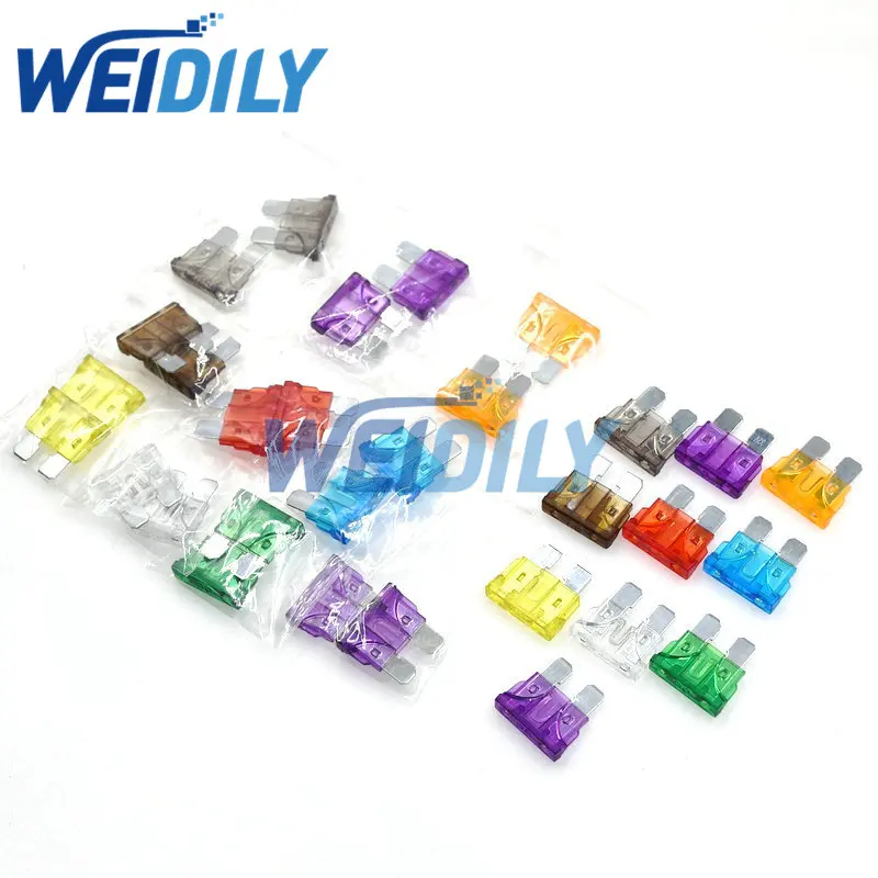 Car Fuse Kit Mini Small Meduim Auto Automotive Car Boat Truck Blade Fuse Assortment Set 2A 3A 5A 7.5A 10A 15A 20A 25A 30A 35A