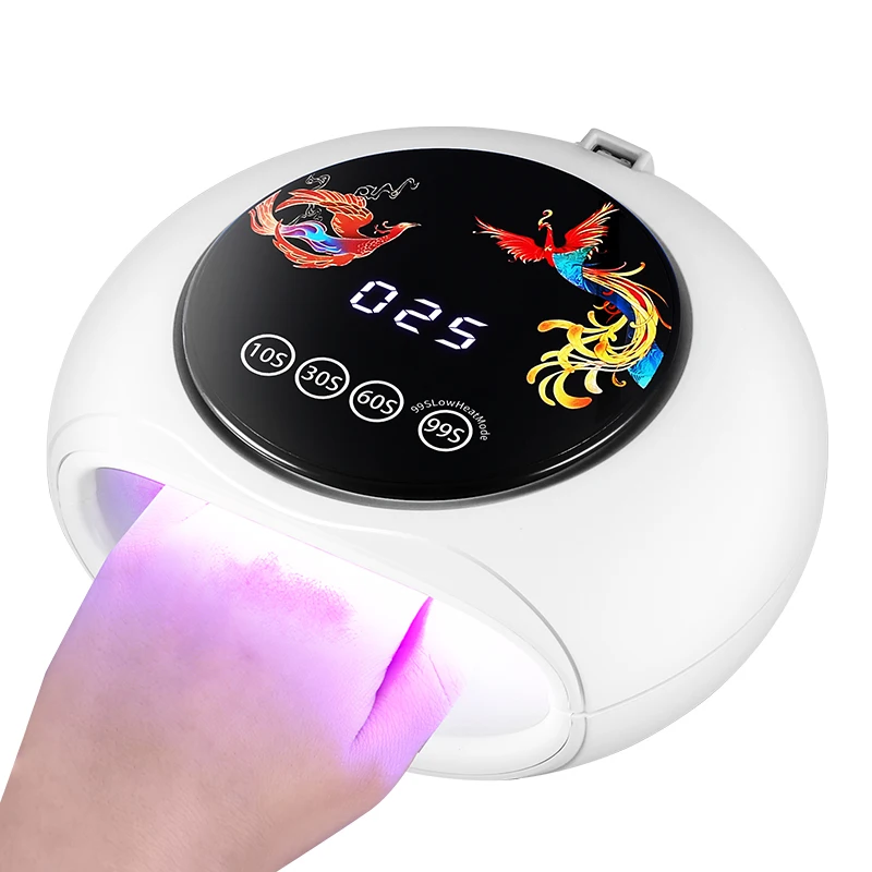 

128W nail lamp uv led nail dryer uv lamp machine for curing polish gel with 660nm red light for Skin Care