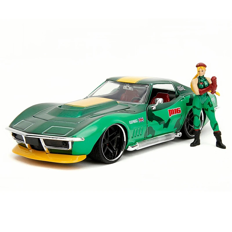 Jada 1:24 Scale 1969 CORVETTE Alloy Car Model Ornament Souvenir Display Collection Hobby Gift
